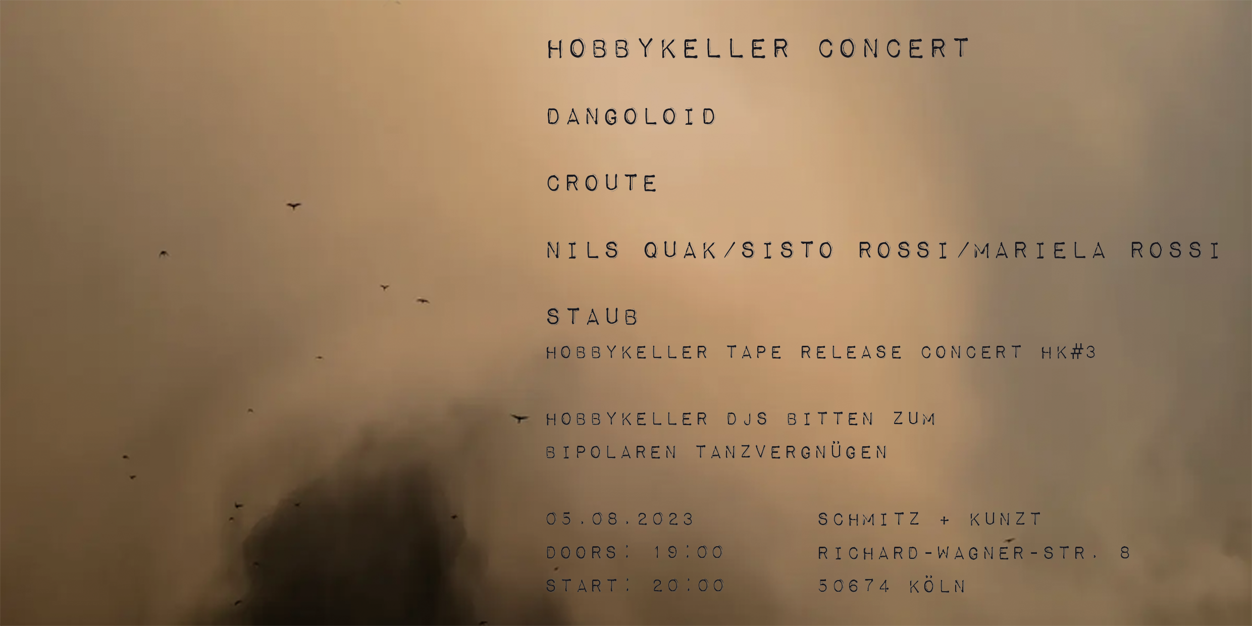 hobbykeller cassette HK#3 release concert