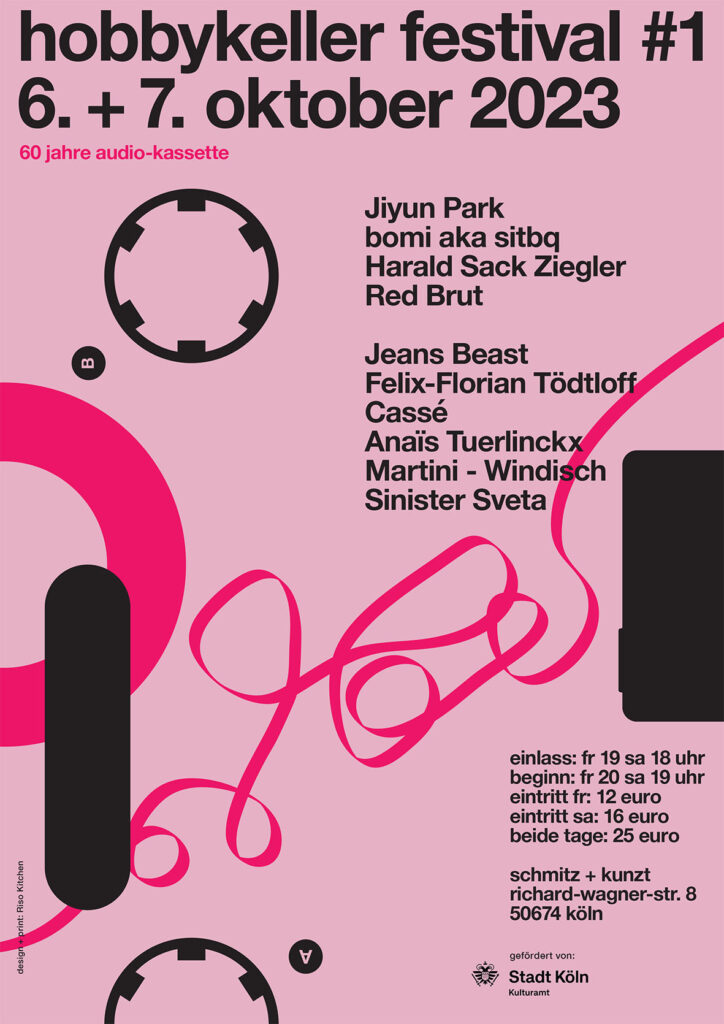hobbykeller festival #1 - 60 Jahre Audio-Kassette - 6.10/7.10.2023 - Schmitz+Kunzt