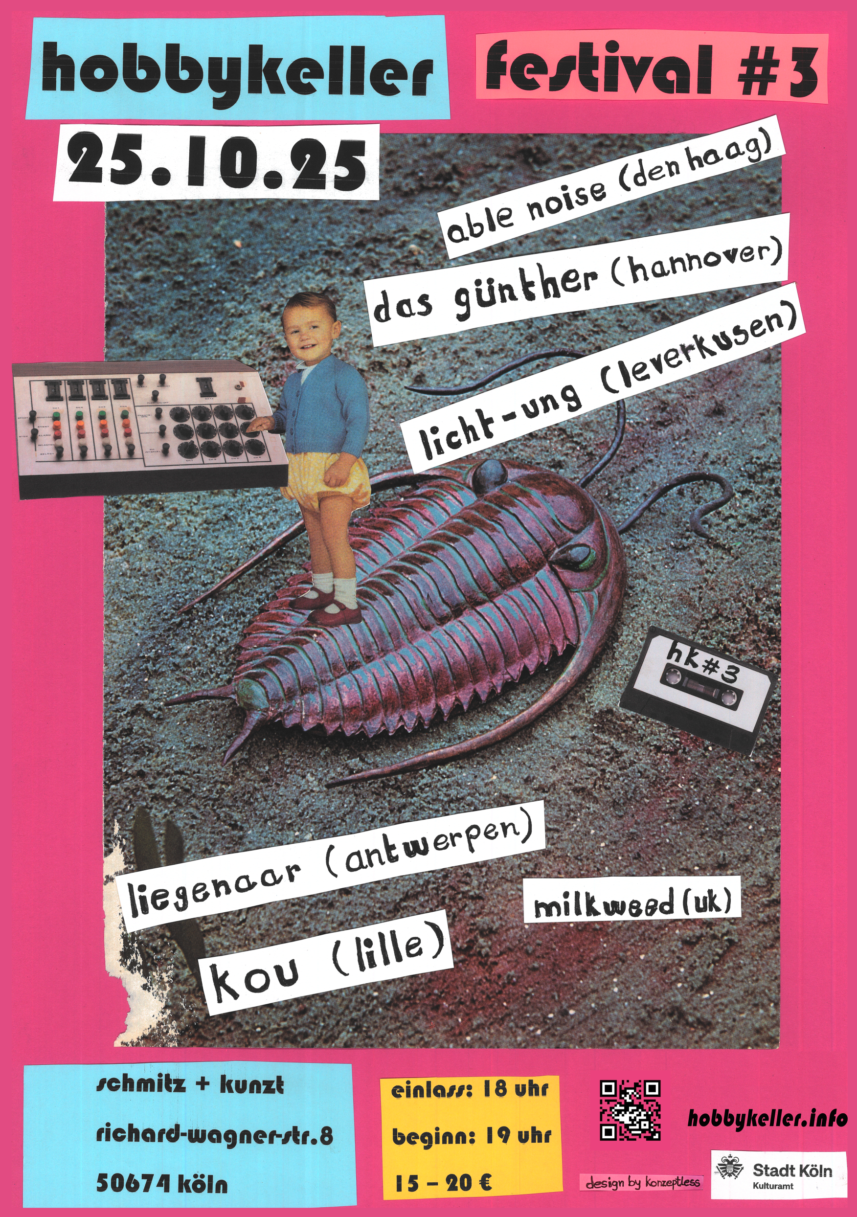 hobbykeller festival #3 - 25.10.2025 - Schmitz + Kunzt Köln
